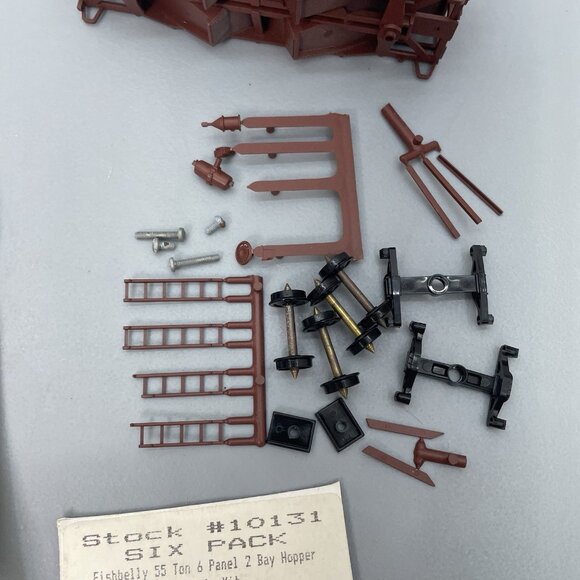 Stewart HO Lehigh Valley 25079 Fishbelly 55 Ton 6 Panel 2 Bay Hopper Train Car - Picture 4 of 12